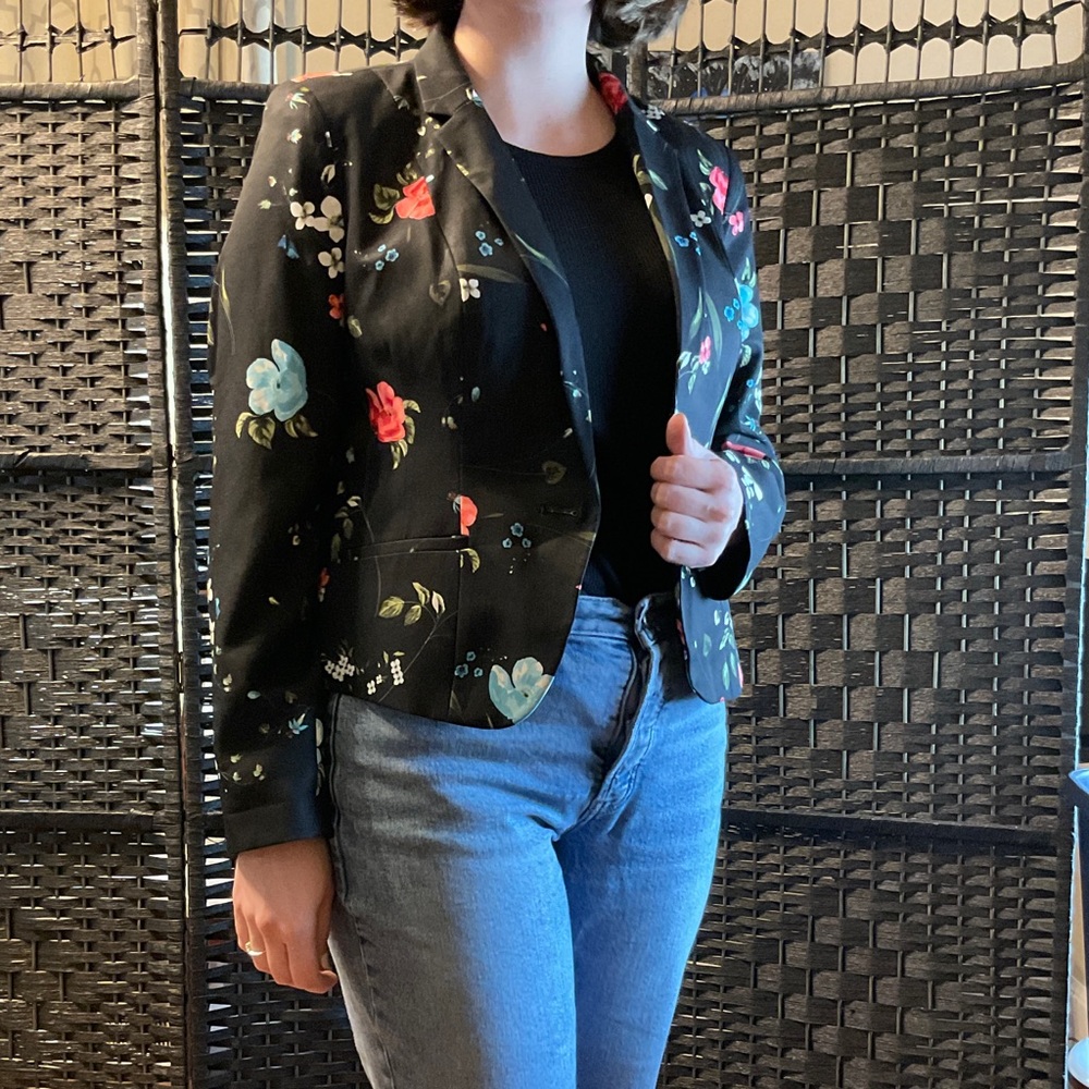 Worthington floral blazer